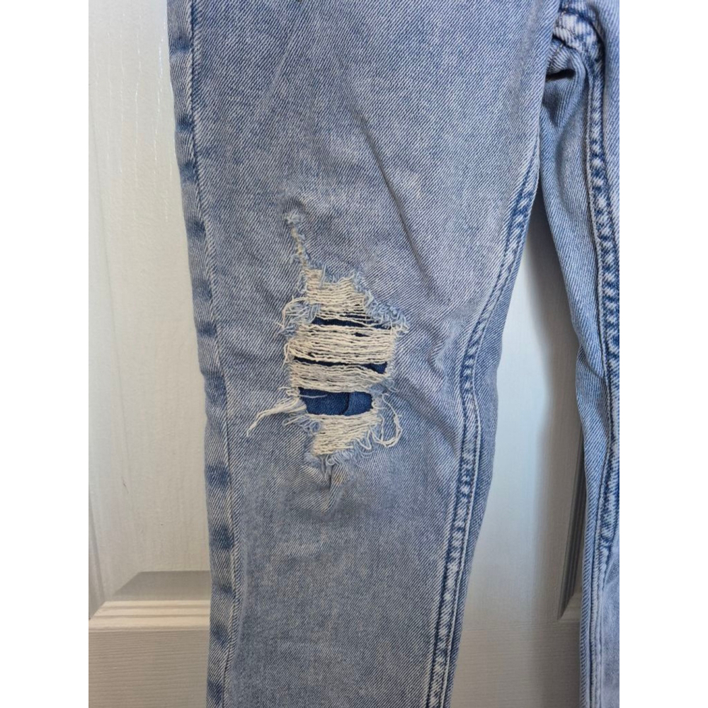 Girls Justice Light Blue Distressed Jeans Size 10 - Picture 4 of 8